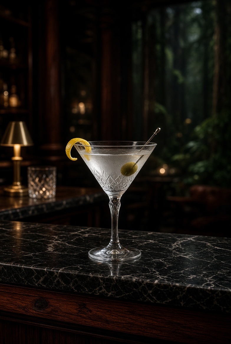 Ice-cold martini served at a private gathering